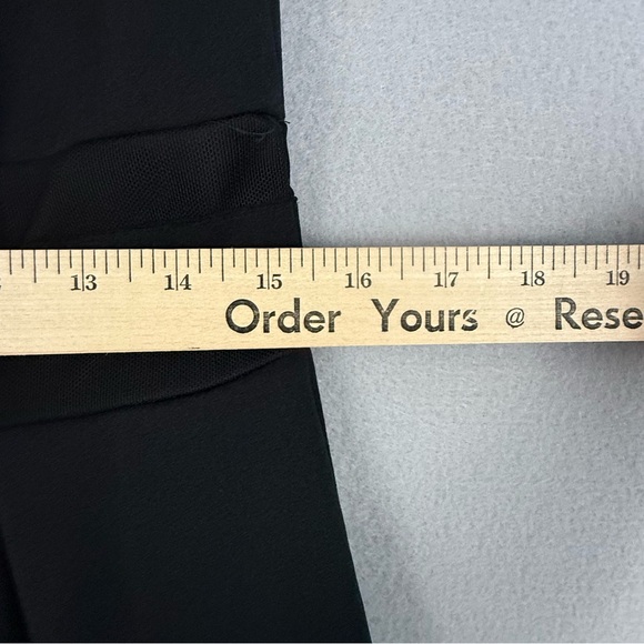 Liz Claiborne Dress Women's Size 6 Sleeveless Mesh Trim Zip Back Black - Picture 13 of 13